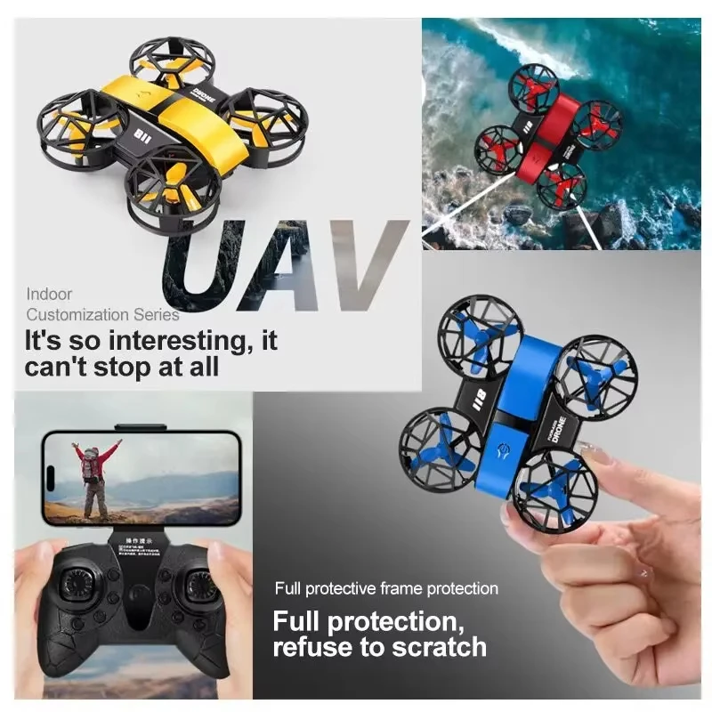 Drone Camera 4K - Mini Drone D12 com Câmera 4K