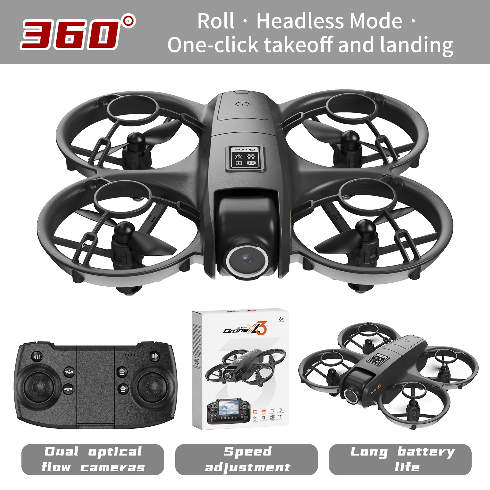 Novo Drone RC YL3 8K 1080P com - Drone Camera Night Vision avaliação e preço