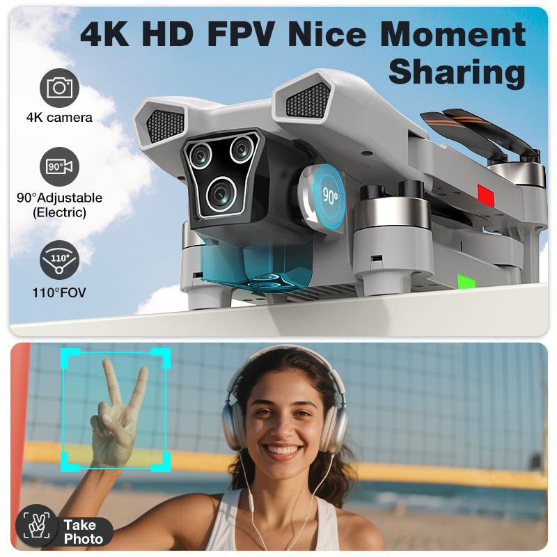 NOVO Drone L017 Pro Brushless  - Drone Camera Lens avaliação e preço